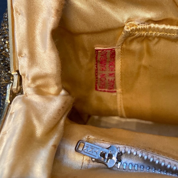 Vintage gold beaded evening bag - Picture 10 of 16